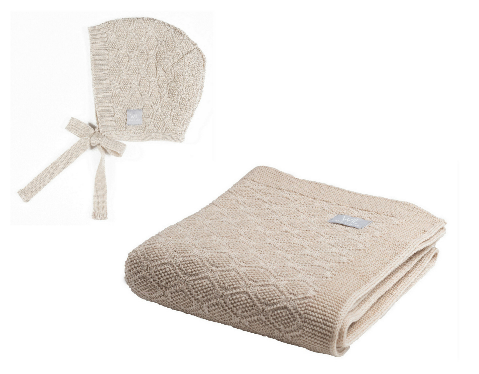 baby blanket and bonnet set for newborn